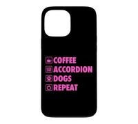 Coffee Accordéon Dogs Repeat Life Simple Basic Icônes Coque pour iPhone 13 Pro Max