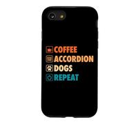 Coffee Accordéon Dogs Repeat Life Simple Basic Icônes Coque pour iPhone SE (2020) / 7/8