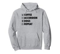 Coffee Accordéon Dogs Repeat Life Simple Basic Icônes Sweat à Capuche
