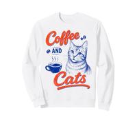 Coffee and Cats Pet Lover Coffee Club Sweatshirt