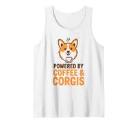 Coffee and Corgis Dog Lover Funny Mum Dad Propriétaire d'animal de Compagnie Débardeur