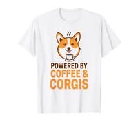 Coffee and Corgis Dog Lover Funny Mum Dad Propriétaire d'animal de Compagnie T-Shirt