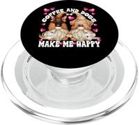 Coffee and Dogs Saying for Dog Mom and Dad Funny Gnomes PopSockets PopGrip pour MagSafe