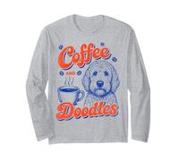 Coffee and Doodles Doodle Mom Dad Coffee Lover Manche Longue