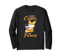 Coffee and Foxes Café Et Renards Manche Longue