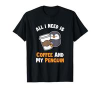 Coffee and my Penguin Pingouin pingouin empereur pingouin T-Shirt