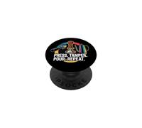 Coffee Barista Espresso Press Tamper pour Repeat PopSockets PopGrip Adhésif
