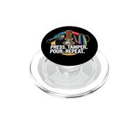 Coffee Barista Espresso Press Tamper pour Repeat PopSockets PopGrip pour MagSafe