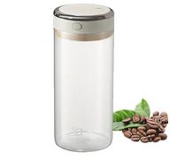 Coffee Bean Holder - Glass Kitchen Storage Jar, Leak Proof Food Storage Container Vacuum Coffee Canister With Airtight Lid Seal For Beans Tea Flour Sugar Countertop OrganizerThoughtful Present