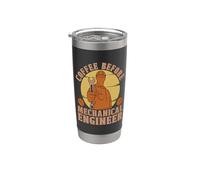 Coffee Before Engineering Ingénieur mécanique amateur de café Gobelet isotherme en acier inoxydable double paroi