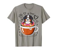 Coffee Bernese Mountain Dog Donut T-Shirt