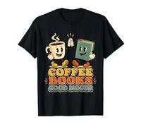 Coffee Books Good Moods Style Rétro Lecture T-Shirt