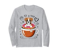 Coffee Boxer Dog Donut Boxers Manche Longue