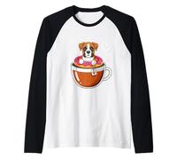 Coffee Boxer Dog Donut Boxers Manche Raglan