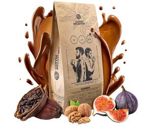 Coffee Broastery Uganda Kanyenye 400g - Café en Grains 100% Arabica, Qualité Speciality, Fraîchement Torréfié, Notes de Figue, Noix et Cacao, Origine Traçable, Idéal pour Espresso et Filtre