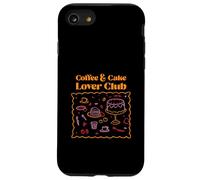 Coffee & Cake Lover Club (graphisme naïf) Coque pour iPhone SE (2020) / 7/8