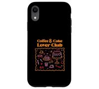 Coffee & Cake Lover Club (graphisme naïf) Coque pour iPhone XR