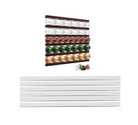 Coffee capsule holder， Lot de 6 porte-capsules de café, 6 bandes de rangement for comptoir, gain de place, compatibles avec les dosettes K-Cup ，Home Living(Colored)