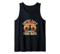 Coffee Cats And Yoga Mats Méditation de relaxation |----- Débardeur