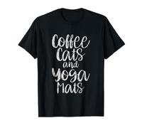 Coffee Cats And Yoga Mats Méditation de relaxation -- T-Shirt