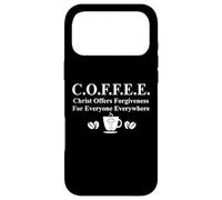 Coffee Christ Offers Forgiveness for Everyone Everywhere Coque pour iPhone 17 Pro Max