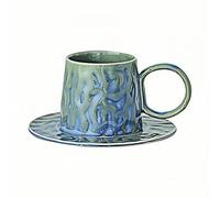 Coffee Cup Ensemble De Tasses À Café Et Soucoupes En Grès Rétro 245 Ml Pour Latte Et Thé De L'Après-Midi