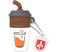 Coffee Cute USB Flash Drive,32GB USB Flash Drive for Computers,Teachers,Students,Family and Friends (32GB,Coffee Brown)