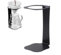 Coffee Filter Holder - Metal Pour Over Coffee, Maker Stand Compact Multi Functional Filter Station with Base Portable Brewing Grinder Rack for Travel Studio Lightweight Accessories