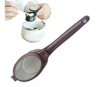 Coffee Filter Spoon, Fine Mesh Strainer, Ergonomic Handle Tool, Portable Filtration Design, 5.31x1.57x0.98 Inches, for Tea, Brewing, Juicing