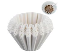 Coffee Filters Paper 50pcs Cake Shaped Pattern Single Cup Brewing Cone | botanical fiber basket engineered with corrugated pleats to optimal sediment extraction and rich espresso f