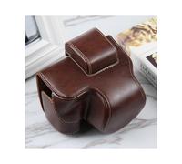 (Coffee)For Nikon Z50 / Z30 Camera Full Body Magnetic Leather Camera Case Bag with Strap