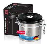 Coffee Fox® Boîte à Café Hermétique 900 ml - Pot sous Vide Inox avec Valve