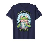 Coffee & Frogs Vibe « First Coffee Then Frogs » T-Shirt