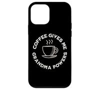 Coffee Gives Me Grandma Powers Grand-mère Amateur de café Coque pour iPhone 12 Mini