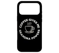 Coffee Gives Me Grandma Powers Grand-mère Amateur de café Coque pour iPhone 17 Pro Max