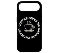 Coffee Gives Me Grandma Powers Grand-mère Amateur de café Coque pour iPhone Air