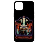 Coffee Gives Me Life Occult Retro Vintage Funny Adult Humor Coque pour iPhone 14 Plus