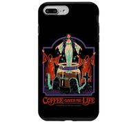 Coffee Gives Me Life Occult Retro Vintage Funny Adult Humor Coque pour iPhone 7 Plus/8 Plus