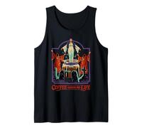 Coffee Gives Me Life Occult Retro Vintage Funny Adult Humor Débardeur