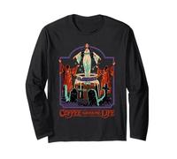 Coffee Gives Me Life Occult Retro Vintage Funny Adult Humor Manche Longue