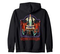 Coffee Gives Me Life Occult Retro Vintage Funny Adult Humor Sweat à Capuche