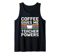 Coffee Gives Me Teacher Power Débardeur