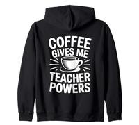 Coffee Gives Me Teacher Power Sweat à Capuche