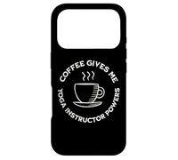 Coffee Gives Me Yoga Instructor Powers Drôle instructeur de Yoga Coque pour iPhone 17 Pro