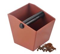 Coffee Grounds Bin - Coffee Waste Container, Knock Box | Heavy-Duty Grounds Bin, Non-Slip Rubber Base, Large Capacity Disposal, Convenient Machine Accessory, Perfect Café Use