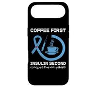 Coffee Insulin Diabétique Humour Type 1 2 Diabète Ruban Bleu Coque pour iPhone Air