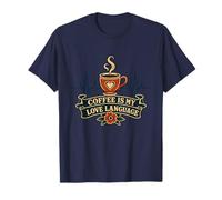 Coffee is My Love Language - Citation de Battement de cœur de caféine T-Shirt