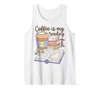 Coffee is My Reading Fuel Book Lover Bookworm Reader Débardeur