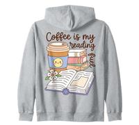 Coffee is My Reading Fuel Book Lover Bookworm Reader Sweat à Capuche