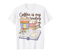 Coffee is My Reading Fuel Book Lover Bookworm Reader T-Shirt